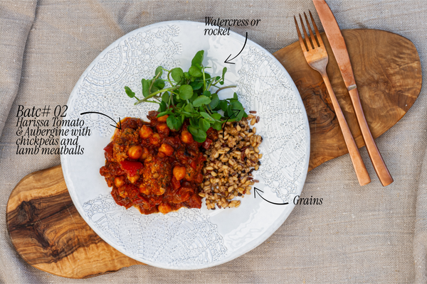 Harissa Spiced Aubergine and Tomato