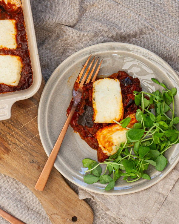 Harissa Spiced Aubergine and Tomato