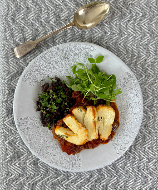 Harissa Spiced Aubergine and Tomato